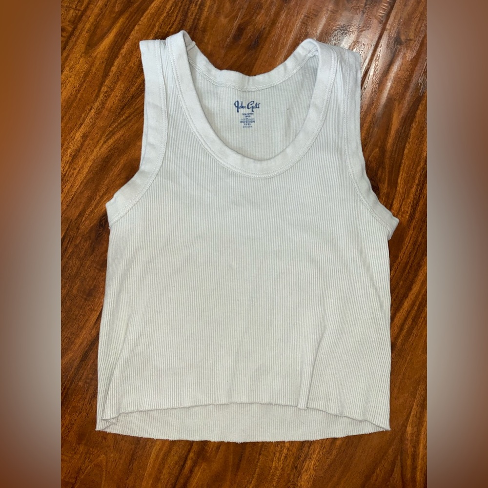 pacsun green cropped tank